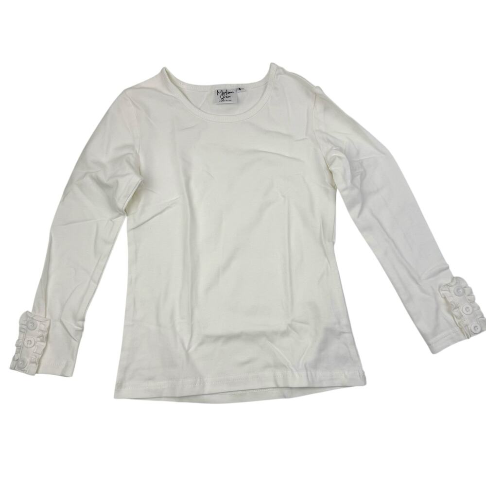 NEW Madison Grace White Layering Top
